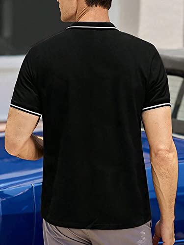 Image of Lymio Men's Polyester Regular Fit T Shirt || Polo T-Shirt || Pain T-Shirt (Plainpolo)