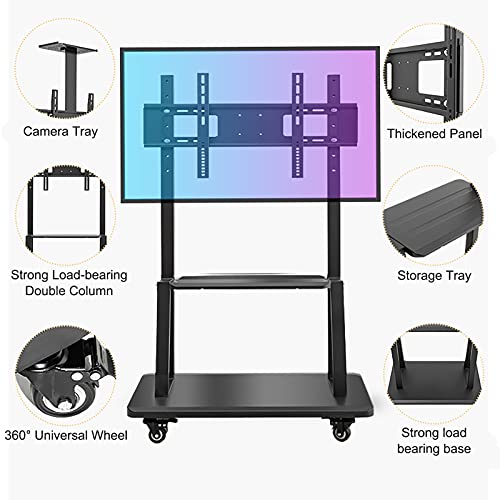 Soporte móvil para TV con estante para pantallas 32-75" miniatura 5