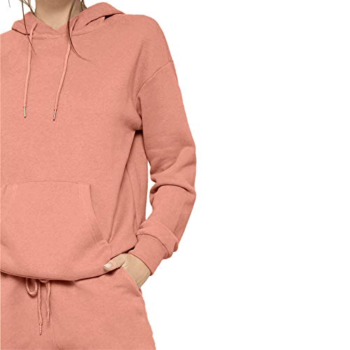 Image of Women's Tracksuit /Sweatshirt + Pant Set Peach