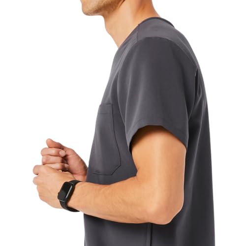 Image of FIGS Chisec Scrub Top for Men | 3 Pockets, Tailored Fit, Squared V-Neck, 4-Way Stretch, Moisture-Wicking