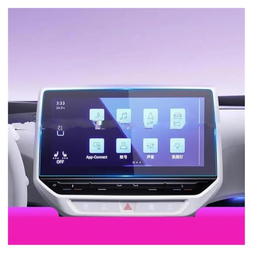 Verre trempé VW ID3 2021-2023 protection écran navigation GPS et commande centrale
