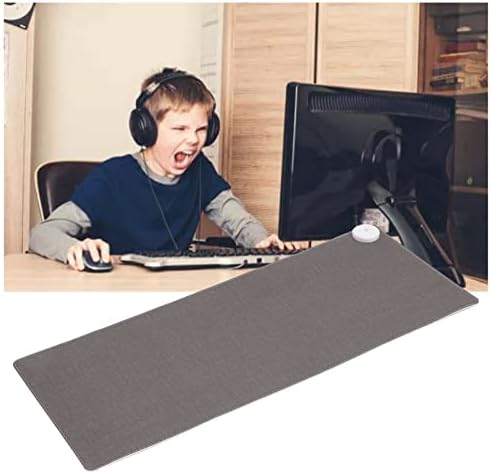 Warm Desk Pad,31.5x13.0in Heated Mouse Pad Office Desk Mat 3 Gear Temperature Adjustable Extended Edition Gaming Mouse Pad,Foot Warmer Pad,Black(UK)