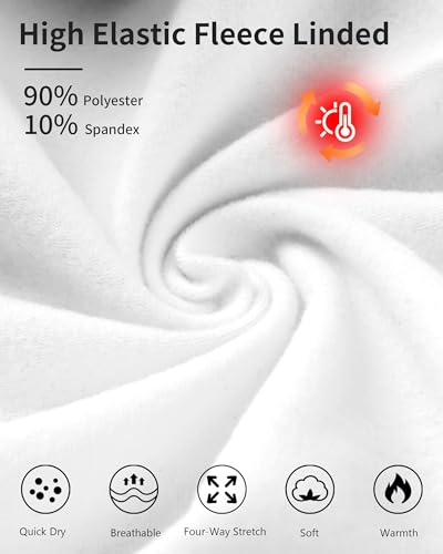 Roadbox Boys Compression Thermal Shirt - 1-2 Pack Youth Long Sleeve Fleece Base Layer Undershirts Football Baseball3