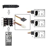 chenyang 3 SATA-HDD-SSD-Festplatten-Netzschalter-Auswahlmodul-Steuersystem mit 80 mm Low-Profile-Halterung – Ansicht 2