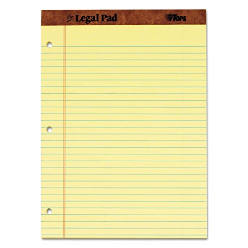 Legal Pads TOPS évitez les feuilles volantes perdues grâce aux blocs perforés