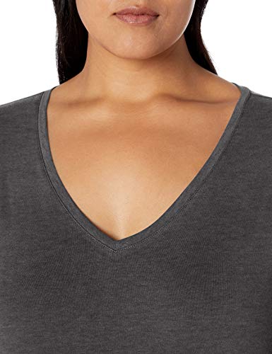 Image of Amazon Essentials Women's Plus Size Short-Sleeve V-Neck T-Shirt