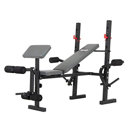 Body Champ Standard Weight Bench with Butterfly and Preacher Curl, Incline/Flat Adjustable BCB580