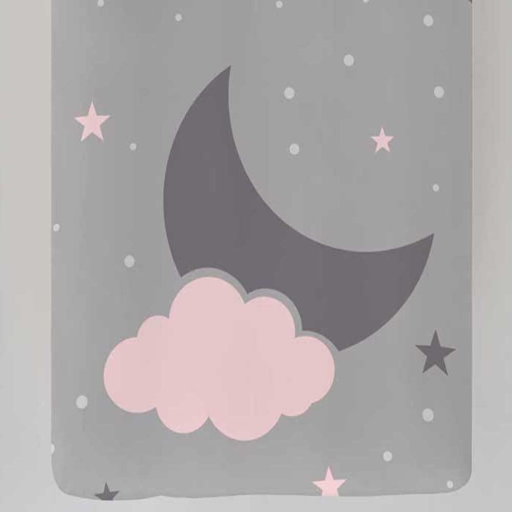 Saco nordico SIN Relleno Luna Y Nube Cama 90 x 190/200. Saco Unido a la Bajera con Cremallera.