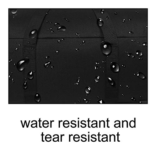 Military Tactical Wheeled Deployment Trolley Duffel Bag Heavy-Duty Camping Hiking Running Trekking ( 08360A Black)