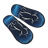 Pantuflas de gato para mujer y hombre, zapatillas cálidas y esponjosas para mujer, zapatos de casa, zapatillas de dormitorio, zapatillas esponjosas, zapatillas de interior para la