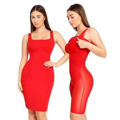 Popilush Ruched Dresses for Women Shaper Dresses Work Business Casual Dress for Women Midi Pencil Dress