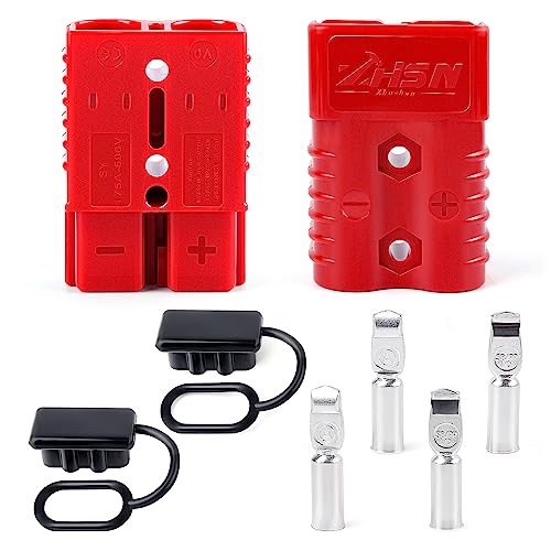 Zhushan 175A-600V Battery Quick Connect/Disconnect Wire Harness Plug Connector Kit - Ideal for Cars, Trailers, Motors, and Electronics Maintenance