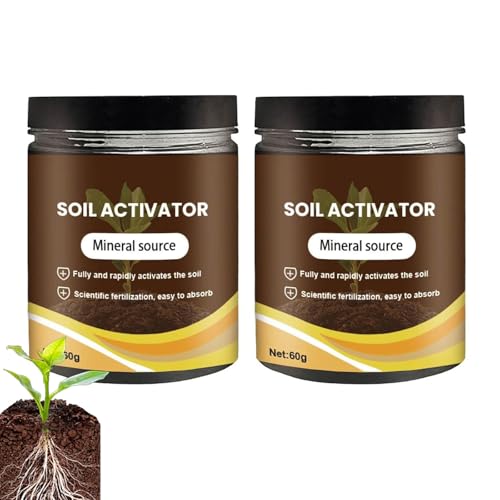 2PCS Soil Activators Organic Soil Activators and Plant Fertilizers Garden Beds for Cultivation Potting Mix and Seedling Compost Promoting Plant Rooting 60g