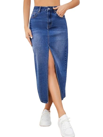 dolsia Women’s Fitted Denim Skirt dolsia Women’s Fitted Denim Skirt