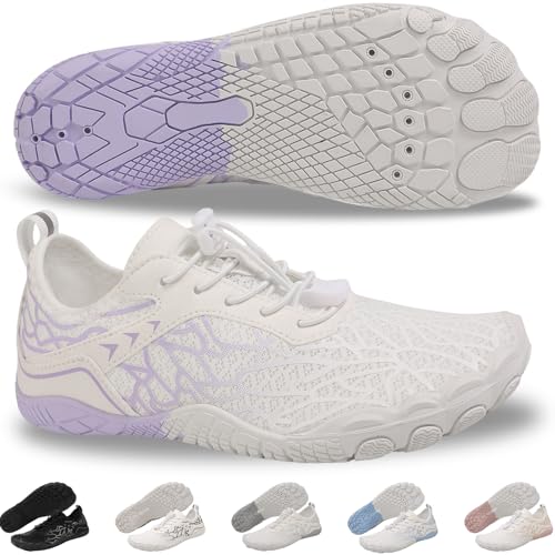 Image of Hike Barefoot Shoes for Womens Men Footwear,Pro Healthy&Non-Slip Water Shoe for Women Men, Wide Toe Running Shoes Boots Sneakers Unisex Designed for Walking,Running&Swimming Yoga, and Water Sports