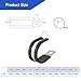80pcs 1/4 Inch Stainless Steel Cable Clamps And Stainless Screws,Rubber Coated Cushioned Insulated P Clamps Assortment