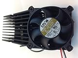 AVC Cooling Fan W/HEATSINK, 50mm SQ 130mm X 40mm X 50mm Overall, TX3 3PIN Connector