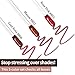 JUNECODE 3Pcs Lip Stain Peel Off Set with Tweezer, Peel Off lip Liner Stain Long Lasting Waterproof, Matte Lip Tattoo Tint Transfer Proof, Highly Pigmented Color Lip Makeup(#802+803+806)