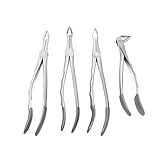 Cynamed Dental Root Tip Extracting Forceps Set of 4 Diamond Dusted German Stainless Brand