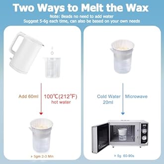 Nose Wax Kit from CoFashion - 50g Wax for Hair Removal, 20 Applicators (Up to 20 Uses), 10 Paper Cups for Nose and Ear Waxing