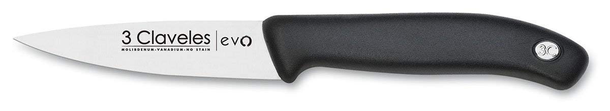 3 Claveles - Set Tijeras Cocina + Cuchillo Verduras, Acero Inoxidable - (Tijera 20 cm, Cuchillo 9 cm)