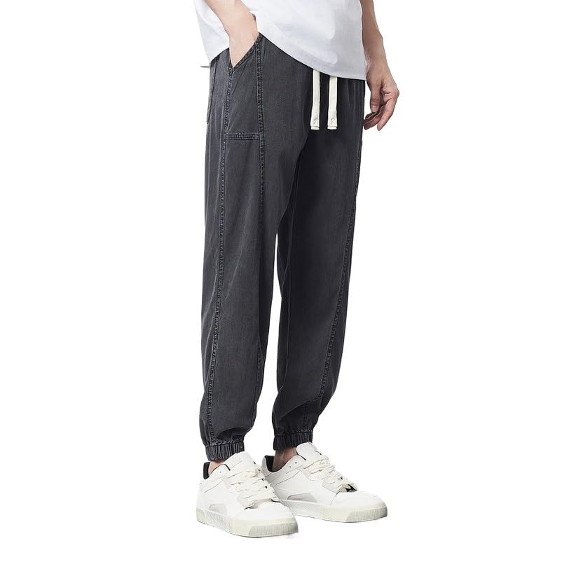 Jeans Elastic Waist Thin Pants4