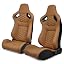 Brown PU + Carbon Leather + Hexagonal Quilting