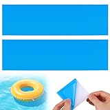 Limpac 30 Piezas Parches Piscina Parches de Reparación de PVC Autoadhesivos Kit de Reparación para Liner de Piscina para Camas de Agua Sofás Piscinas Hinchables