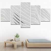 SIGNWIN 5 Panel Canvas Wall Art Modern Art Shapely Patterns Windows for Home Decorations Ready to Hang - 60