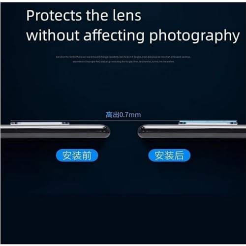 Image of ayra compatible with (Pack of 1) Back Camera Lens Protector metal ring lens tempered glass Compatible With Vivo X200T - (Black)