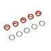 500 Sets 6mm Round Copper Grommet Kit, Bright Color, Durably Metal Eyelets for Repair Decoration Production, Installation, for DIY Crafts and Industrial Use (Orange)