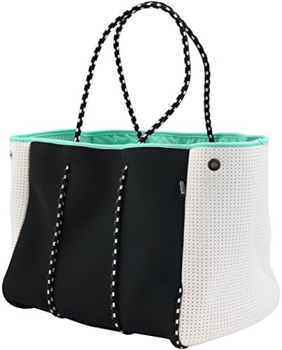 QOGiR Neoprene Multipurpose Beach Bag Tote with Inner Zipper Pock...