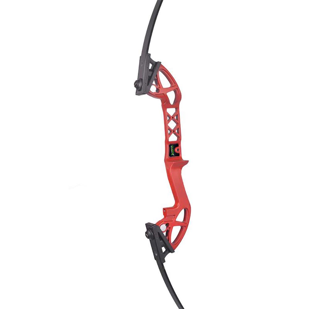 Tiro con L'Arco 52" Takedown Arco Ricurvo 30lbs 40lbs Arco Dritto Spina Dorsale 500 Frecce di Carbonio Arco Lungo Caccia all'aperto Mano Destra (Rosso, 30lbs)