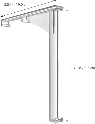 Miniatura 2 de Uonlytech 4 clips de cenefa de cortina ciega, clips verticales para cortinas, clips de cenefa de plástico