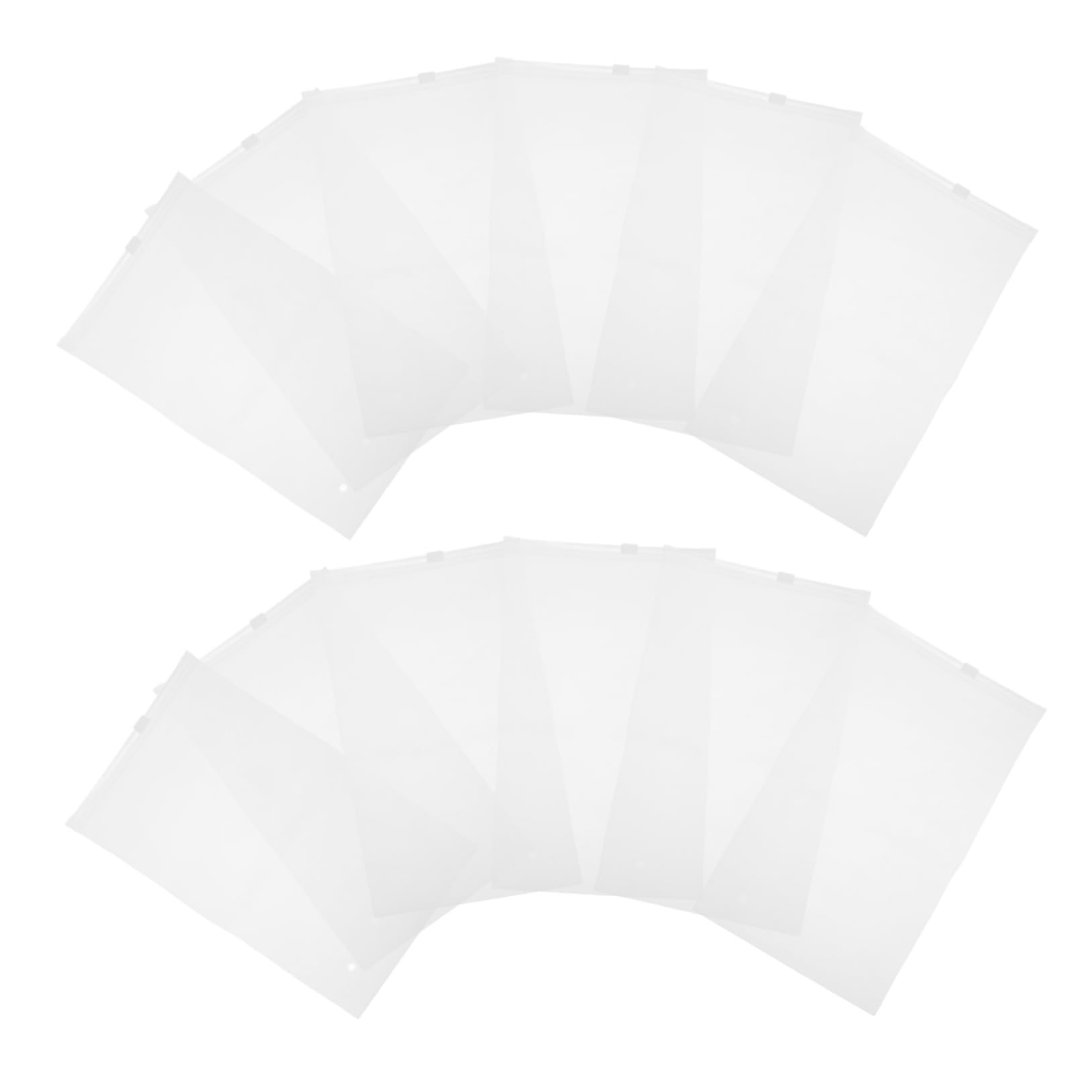 Alipis Organizing Swimwear Socks Underwear Storage Bag 50pcs Frosted Zipper Packaging Bags