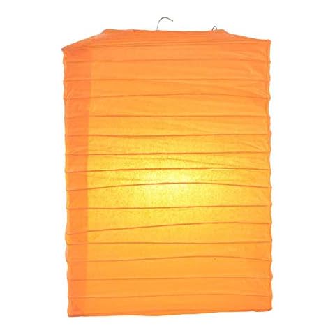 Quasimoon PaperLanternStore.com Orange Hako Paper Lantern Cover