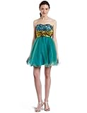 XOXO Juniors Strapless Two Tone Dress, Blue, 9