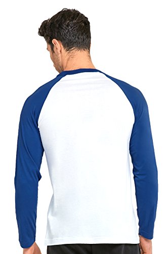 Teejoy Men's Cotton Full Raglan Sleeve Baseball Tee Shirt (Xl, Black/Light Gray) #TOP2