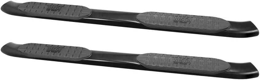 Westin 21-51685 PRO TRAXX 5 Oval Nerf Bars fits 2007-2013 Silverado Sierra 1500 Extended Cab 2007-2010 Silverado Sierra 2500 3500HD 2011-2014 2500 3500HD (Exc Diesel) Black Pair