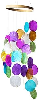 YU FENG Seashell Wind Chimes Outdoor Hanging Decorative Mobiles Window Garden Yard Balcony Patio Porch Chimes Memorial Gifts