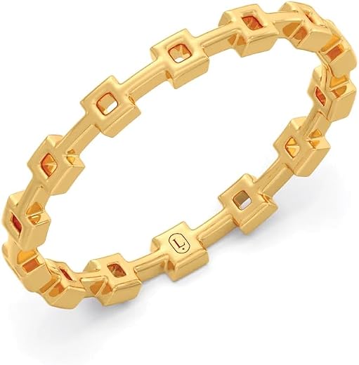 Lucira Jewelry 14K Pure Yellow Gold Ring for Women |Light-weight Gold Ring|BIS Hallmark|Purity Mark