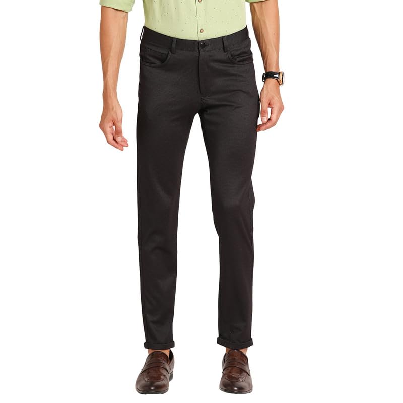 Pantalon en tricot pour homme Turtle gris et slim pour les cérémonies élégantes
