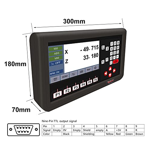 Baykunl 7inch LCD Magnetic Scale DRO