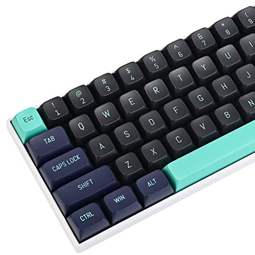 Image of Guffercty kred 160 Keys CSA Keycap PBT Double-Shot Ball Shape Custom Keycaps Set with 6.25u /7u Spacebar for ANSI & ISO Layout Cherry MX Gateron Kailh Switches(Shark-CSA)