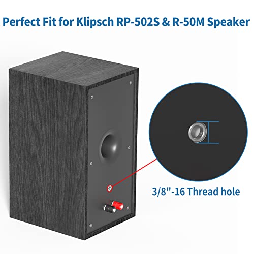 Heavy Duty Speaker Wall Mount For Klipsch R-50M Rp-502S Speaker Mounts With Tilt & Swivel Adjustment Speaker Mounts For Klipsch Bookshelf Speaker Mounting Bracket With Hardware Easy To Install, 2 Pack #TOP1