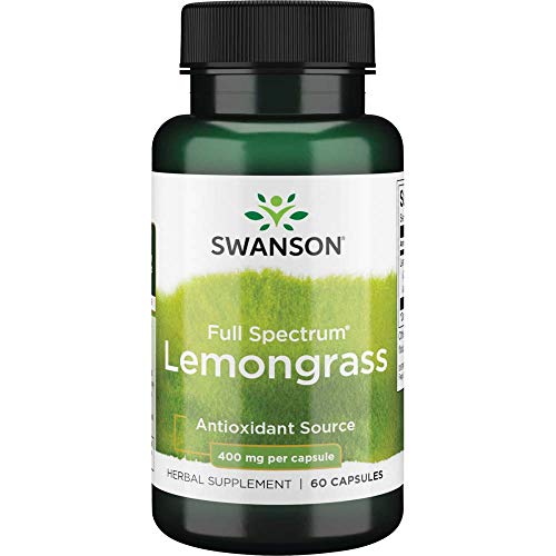 Swanson Full Spectrum Lemongrass 400 Milligrams 60 Capsules