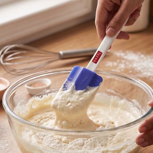 Image of HAZEL Big Silicon Spatula with Plastic Handle, Blue