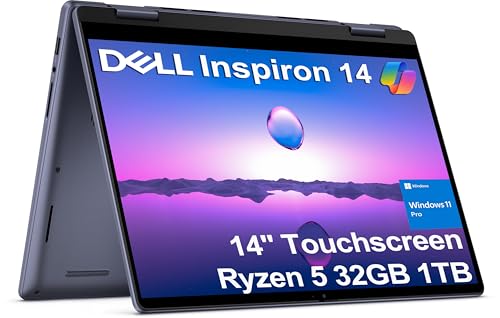 Dell Inspiron 14 2-in-1 Touchscreen Laptop (14" FHD+ IPS, 32GB