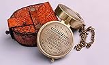 Engraved Solid Brass Compass to My Son Love Mom - Mother to Son Gifts -Nautical Gift for Son from...