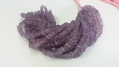 2 Strand Pink Amethyst Heishi Beads - Gemstone